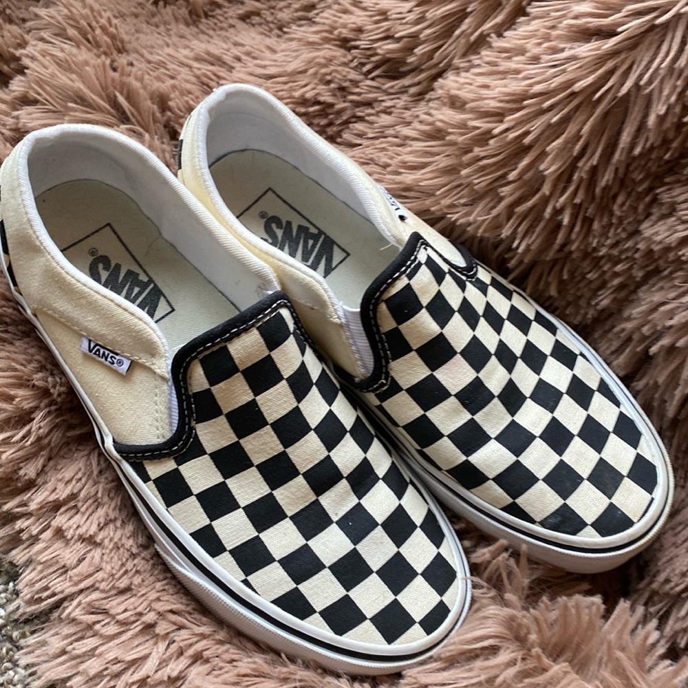 Vans Black and White Checkered Sneakers